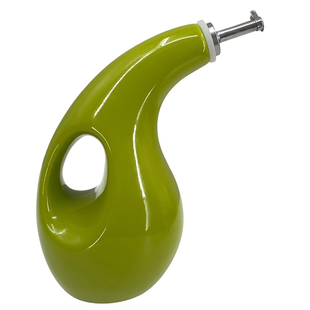 Rachael Ray Stoneware EVOO Oil Dispenser Bottle 24oz Lime Green w/ Spout
